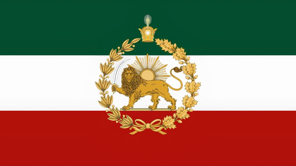 Gekrönte Version (Pahlavi-Krone):